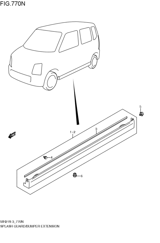 splash guard / bumper extension
