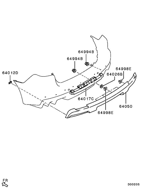 Rear bumper & support