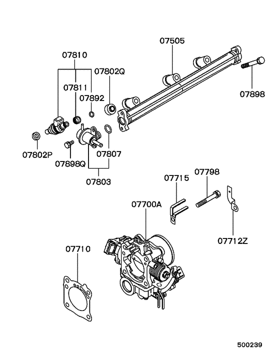 Injector & throttle body