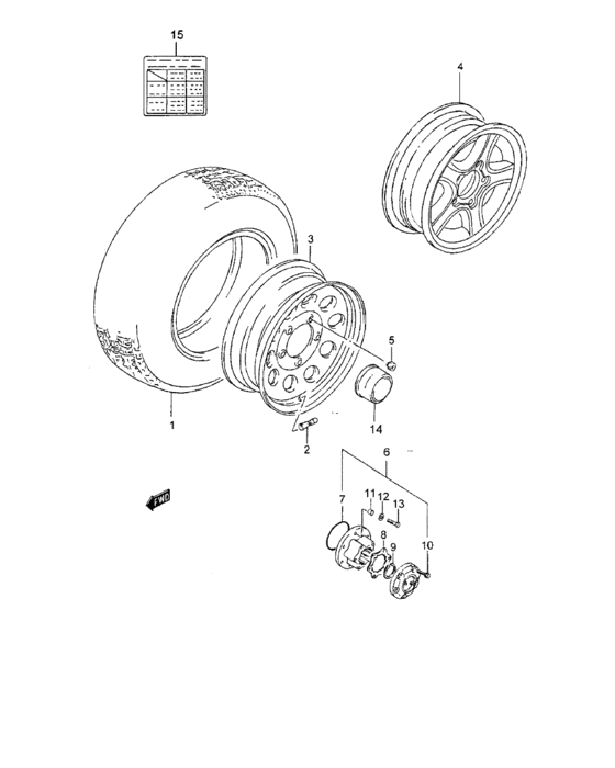Tire/wheel