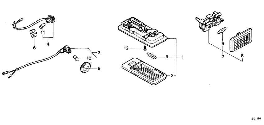 Interior light/ trunk room light