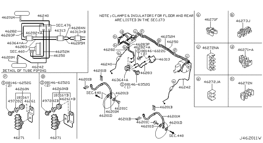 Brake piping & control