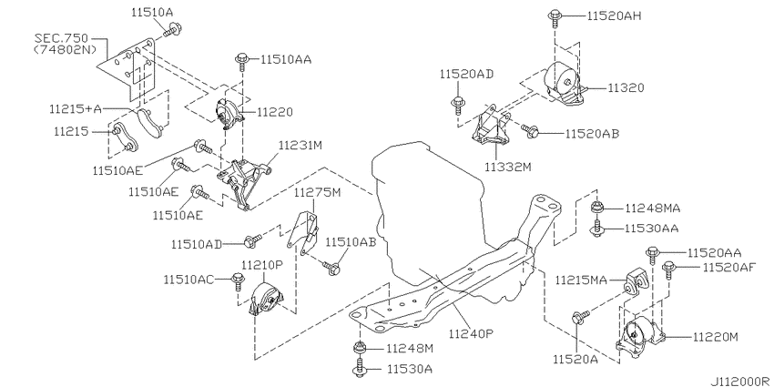 Engine & transmission   mounting