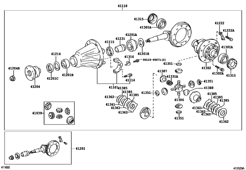 Rear Axle Housing & Differential