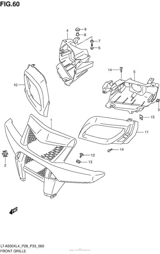 Front Grille (Lt-A500Xzl4 P28)