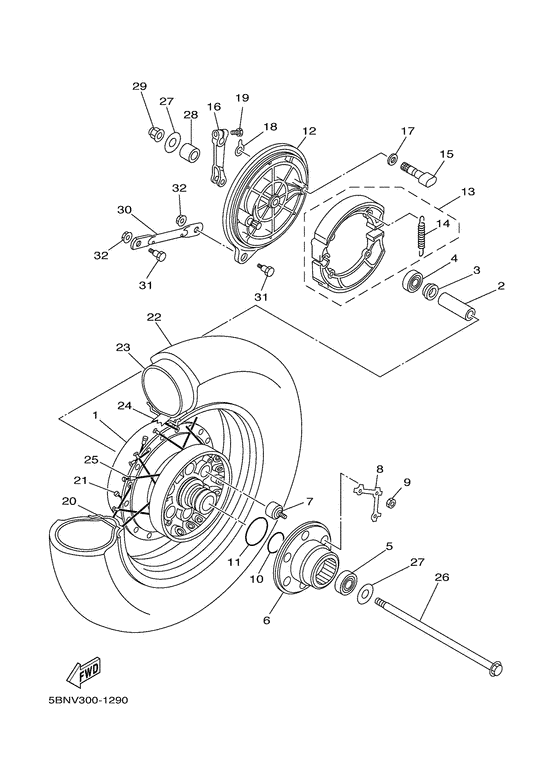 Rear wheel