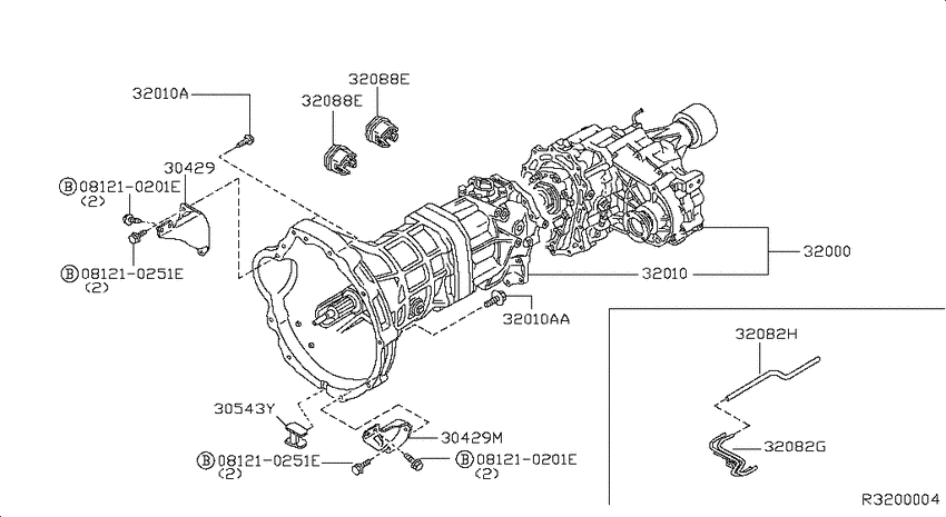 Manual transmission, transaxle & fitting