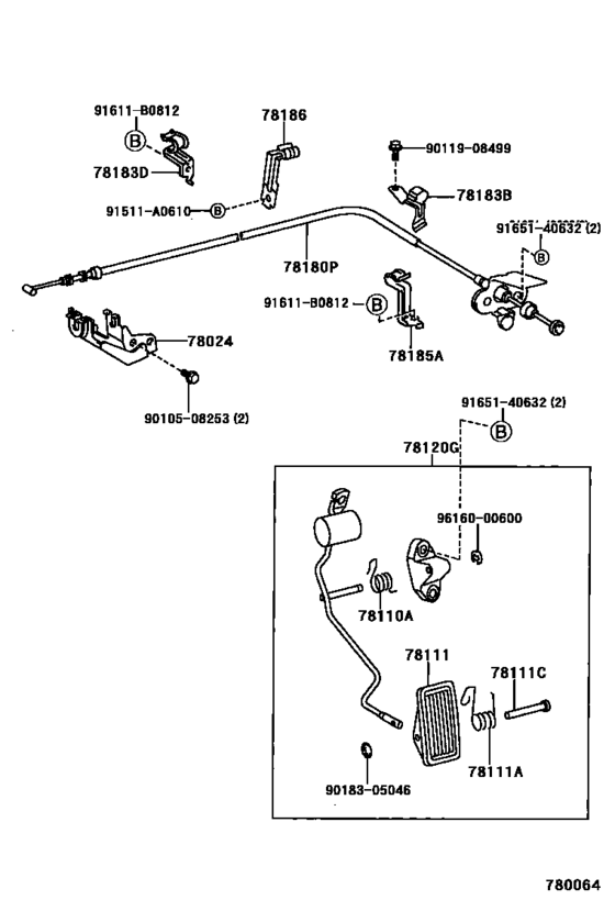 Accelerator Link for 1996 - 2000 Toyota MARK 2 JZX100 | Japan sales ...