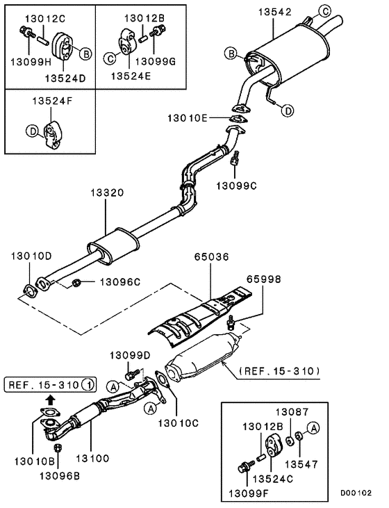 Exhaust pipe & muffler