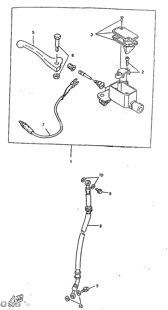 Front master cylinder