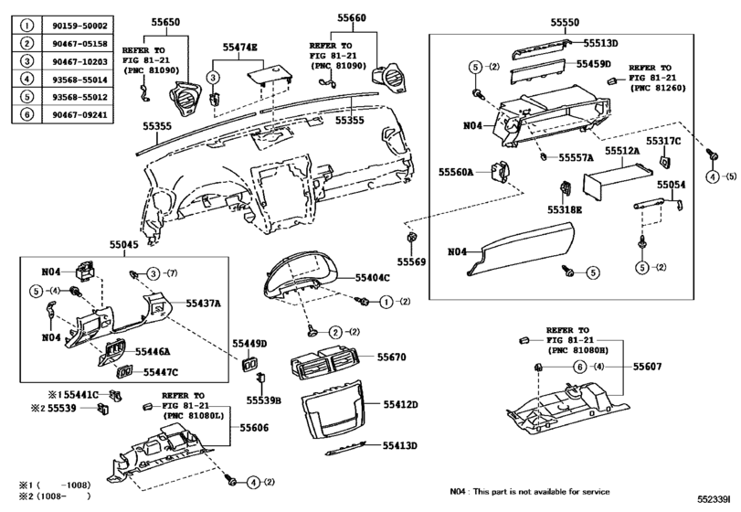 Instrument Panel & Glove Compartment