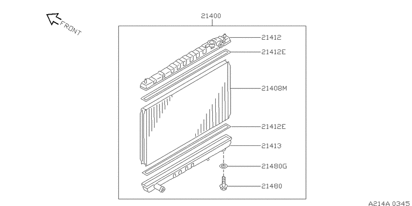 Radiator, shroud & fitting