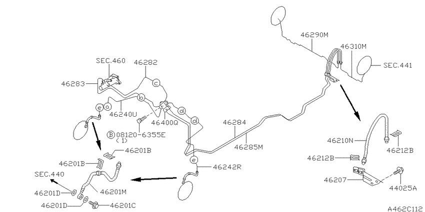 Brake piping & control