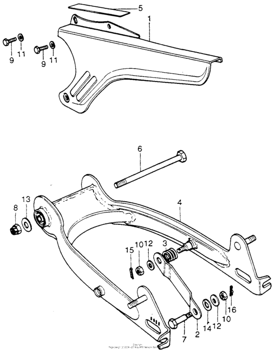 Swingarm + chain case