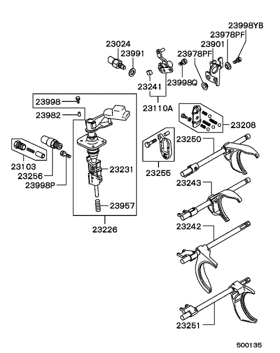 M/t gearshift control