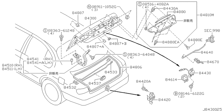 Trunk lid & fitting