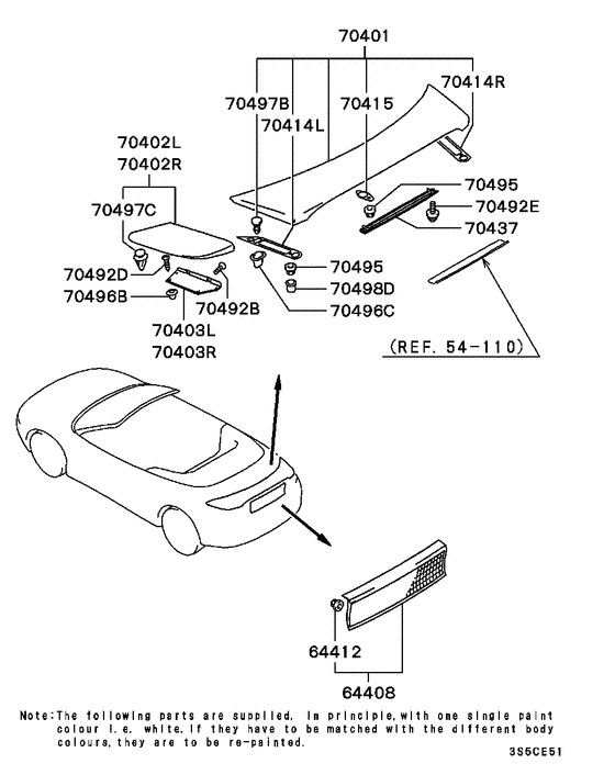 Rear garnish & moulding
