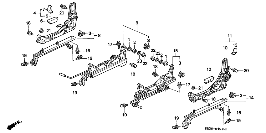 Front seat components