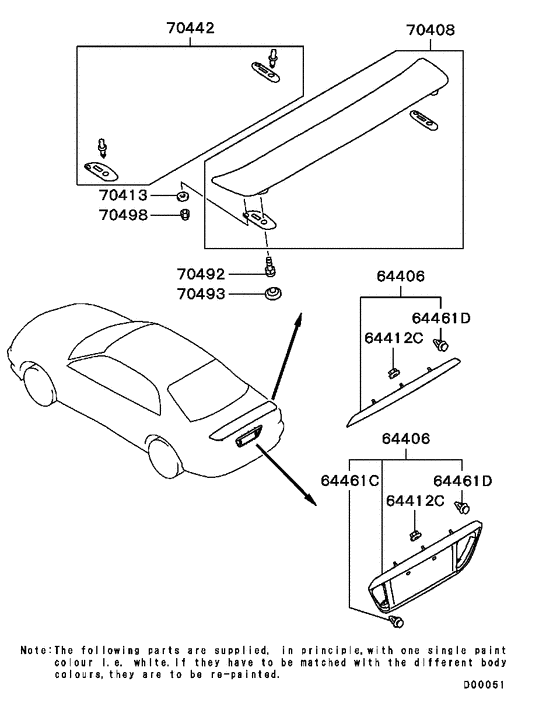 Rear garnish & moulding