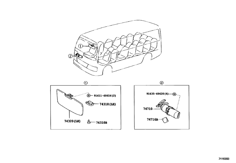 Armrest & Visor