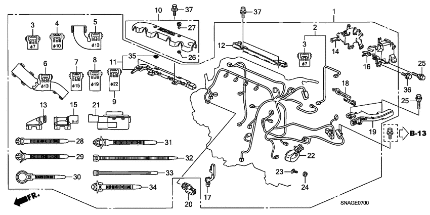 Engine wire harness