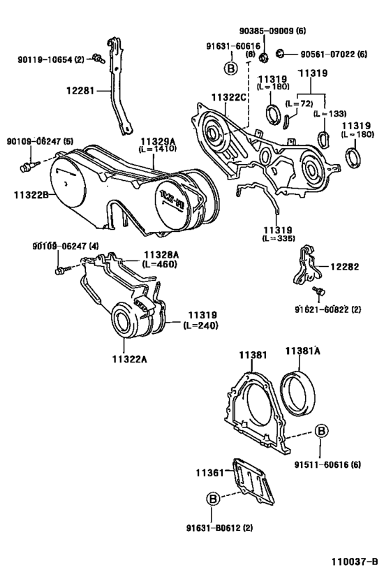 Timing Gear Cover & Rear End Plate