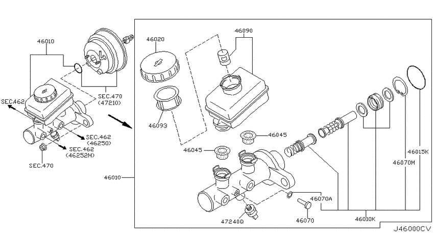 Brake master cylinder
