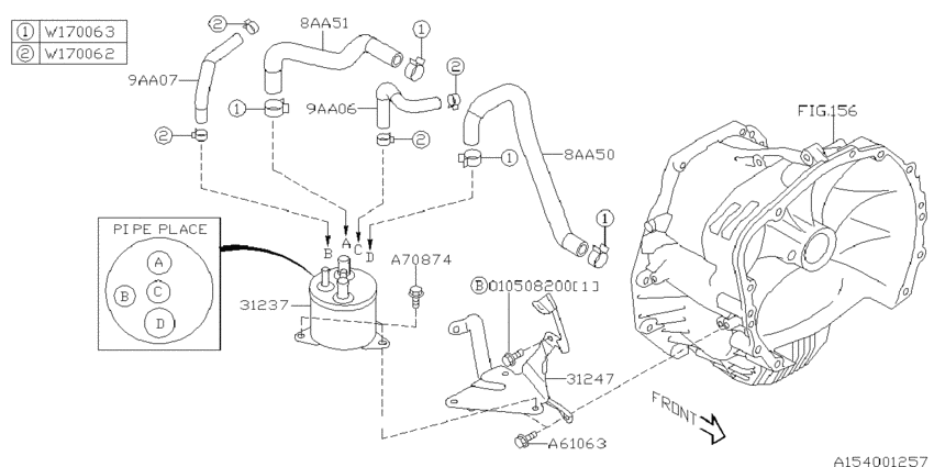 At, transmission case