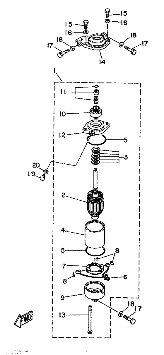 Starting motor