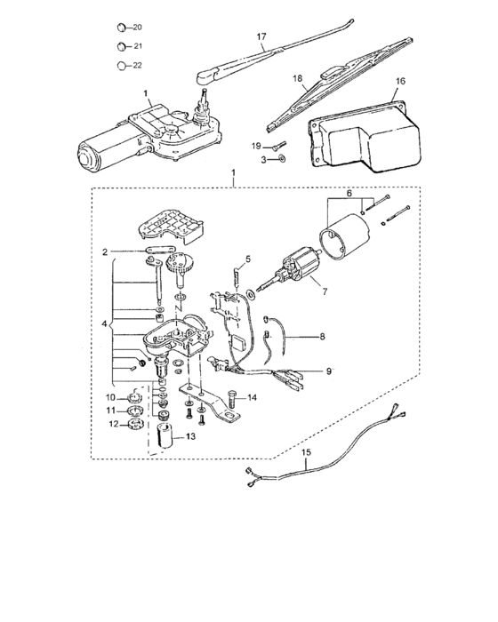 Rear window wiper
