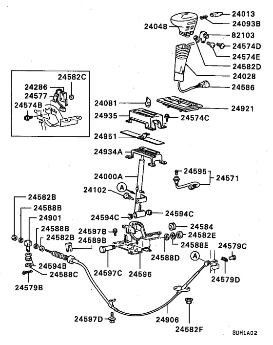 A/t floor shift linkage