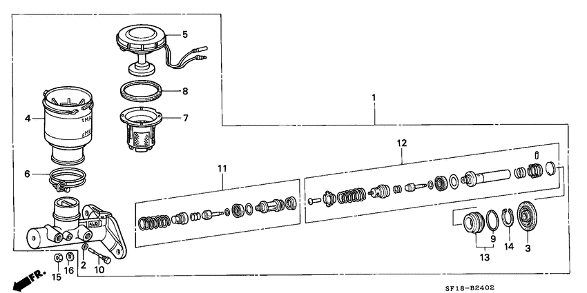 Brake master cylinder