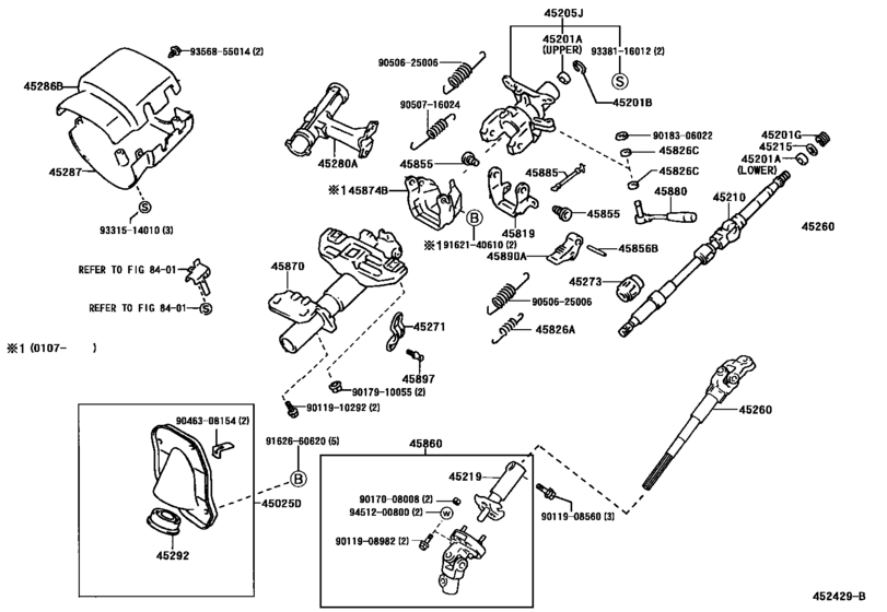 Steering Column & Shaft for 1995 - 2004 Toyota TACOMA VZN150 | U.S.A ...