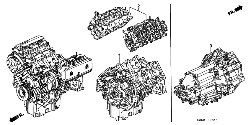 Engine assy./ transmission assy.