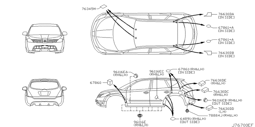 Body side fitting