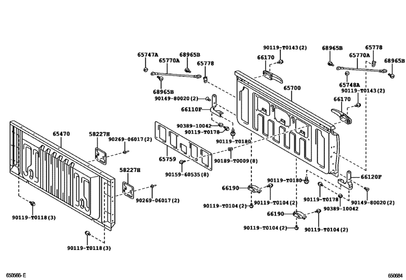 Rear Body Guard Frame & Tail Gate