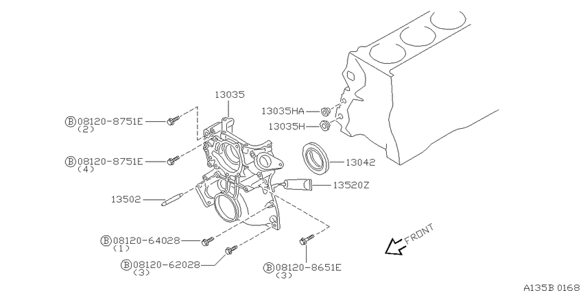 Front cover & fitting