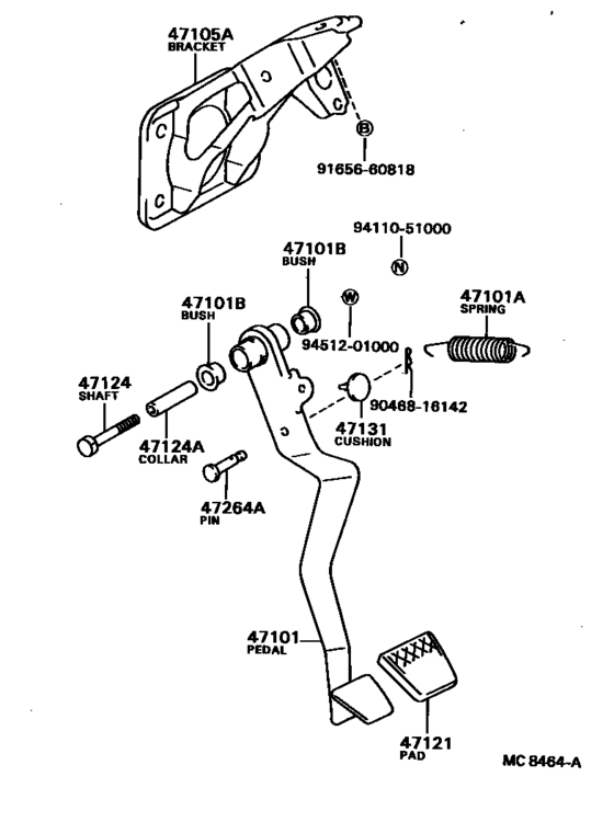 Brake Pedal & Bracket