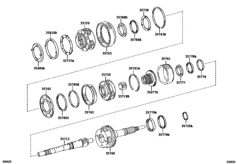 Planetary Gear, Reverse Piston & Counter Gear(Atm)