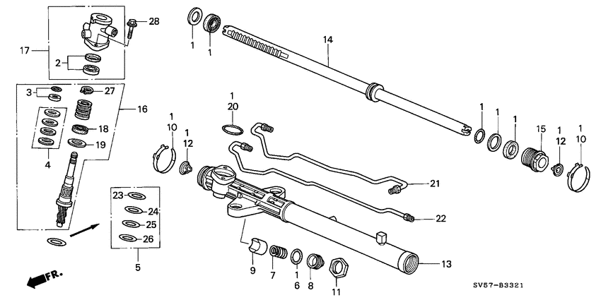 P.s. gear box components