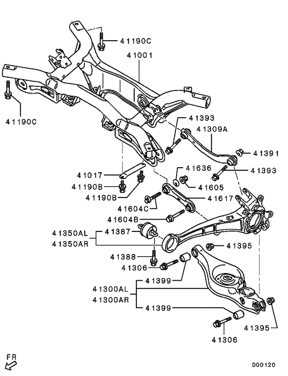 Rear susp