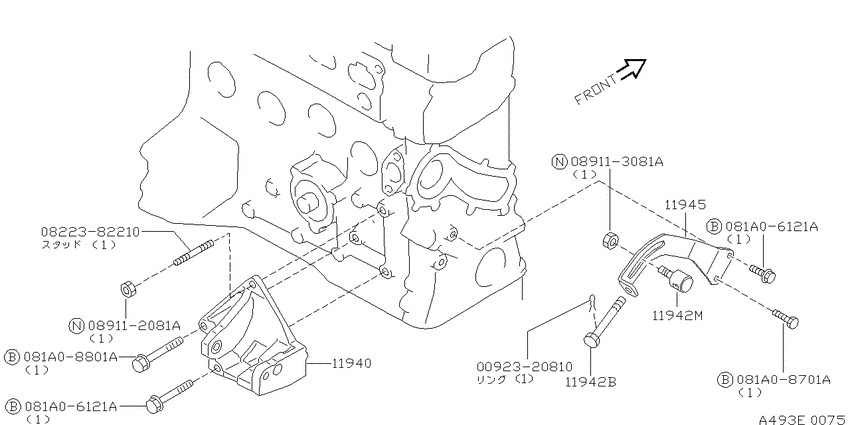 Power steering pump mounting