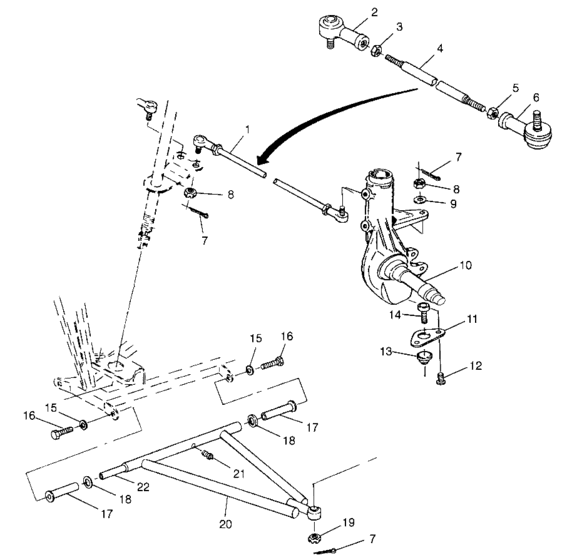 Steering/a-arm