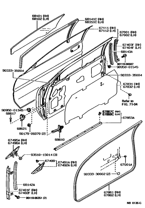 Front Door Panel & Glass
