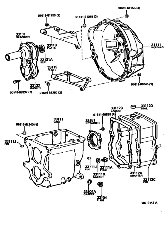 Clutch Housing & Transmission Case (Mtm)