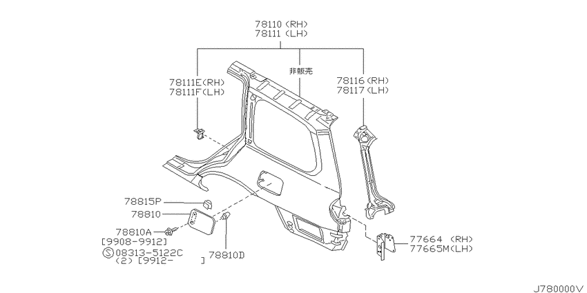 Rear fender & fitting