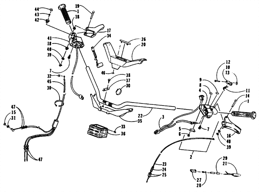 Handlebar and controls