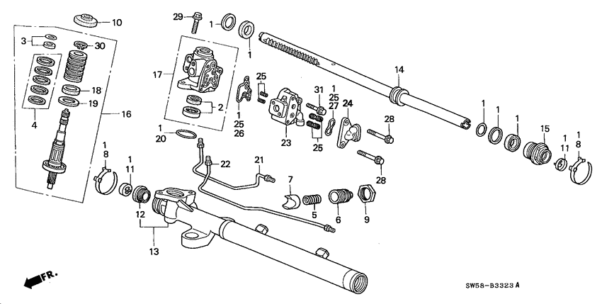 P.s. gear box components