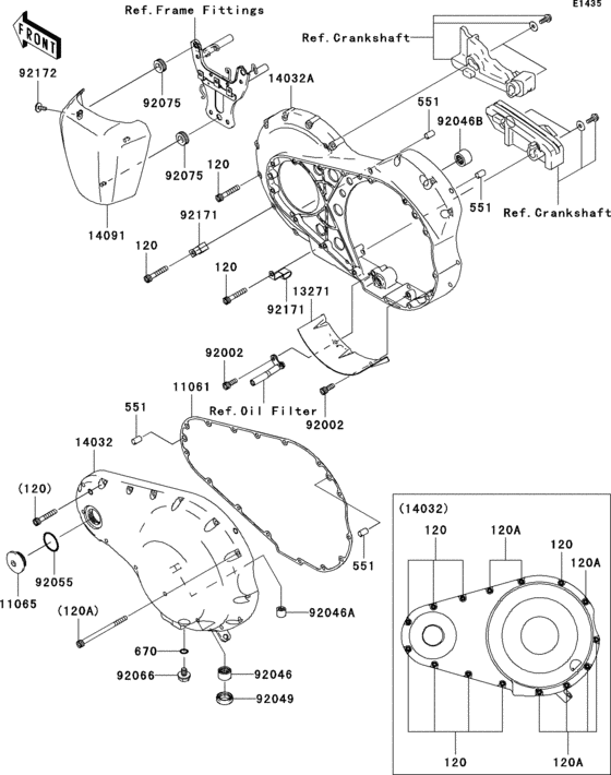Left engine cover(s)