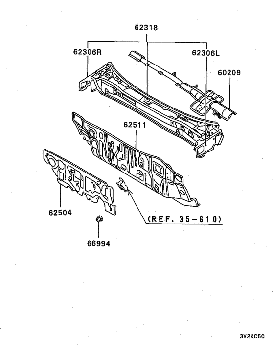 Front deck & insulator
